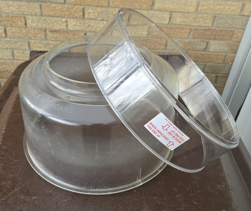 NUWAVE Dome Infrared Oven Clear Plastic Cover & Ring 20344 Replacement Part