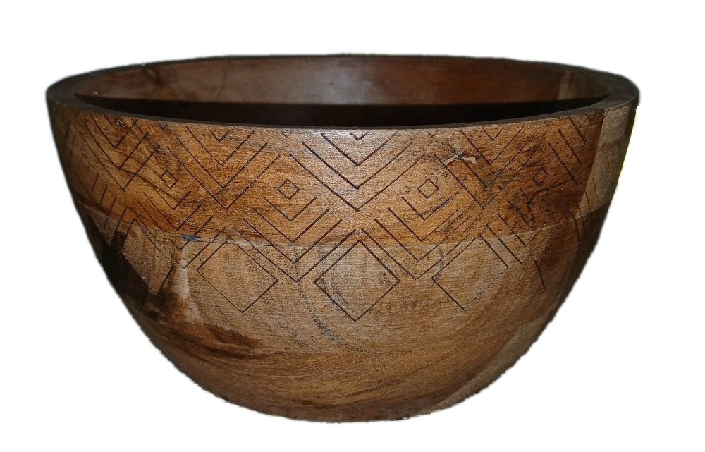Beautiful Handmade Wood Turned Segmented Bowl 9"