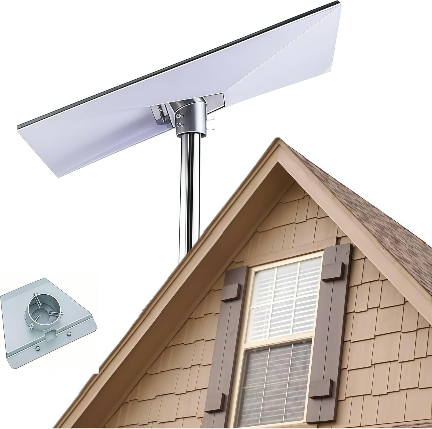 Heavy Duty Starlink Pipe Adapter - Universal Pole Mount Kit for Standard & V3 Di