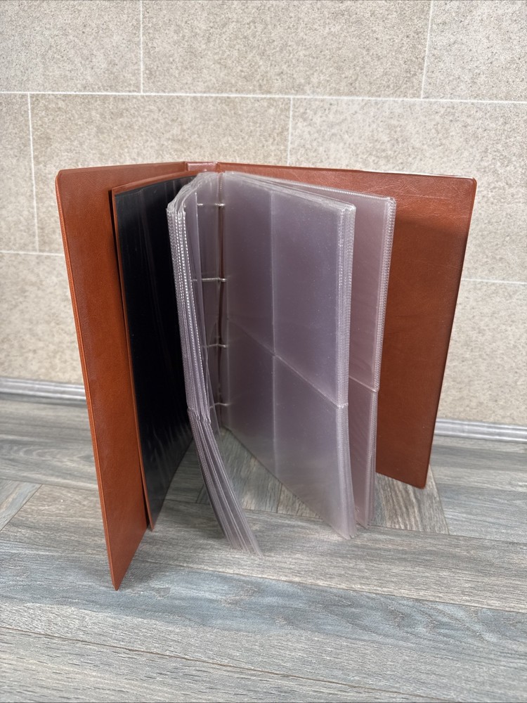 27 Pages ROYAL MAIL TAN BROWN POSTCARDS STAMP ALBUM