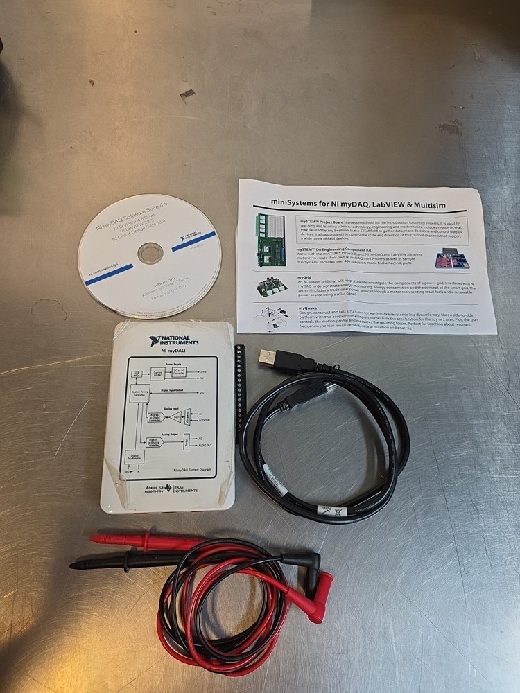 NI National Instruments USB myDAQ Kit + Probes for LabVIEW