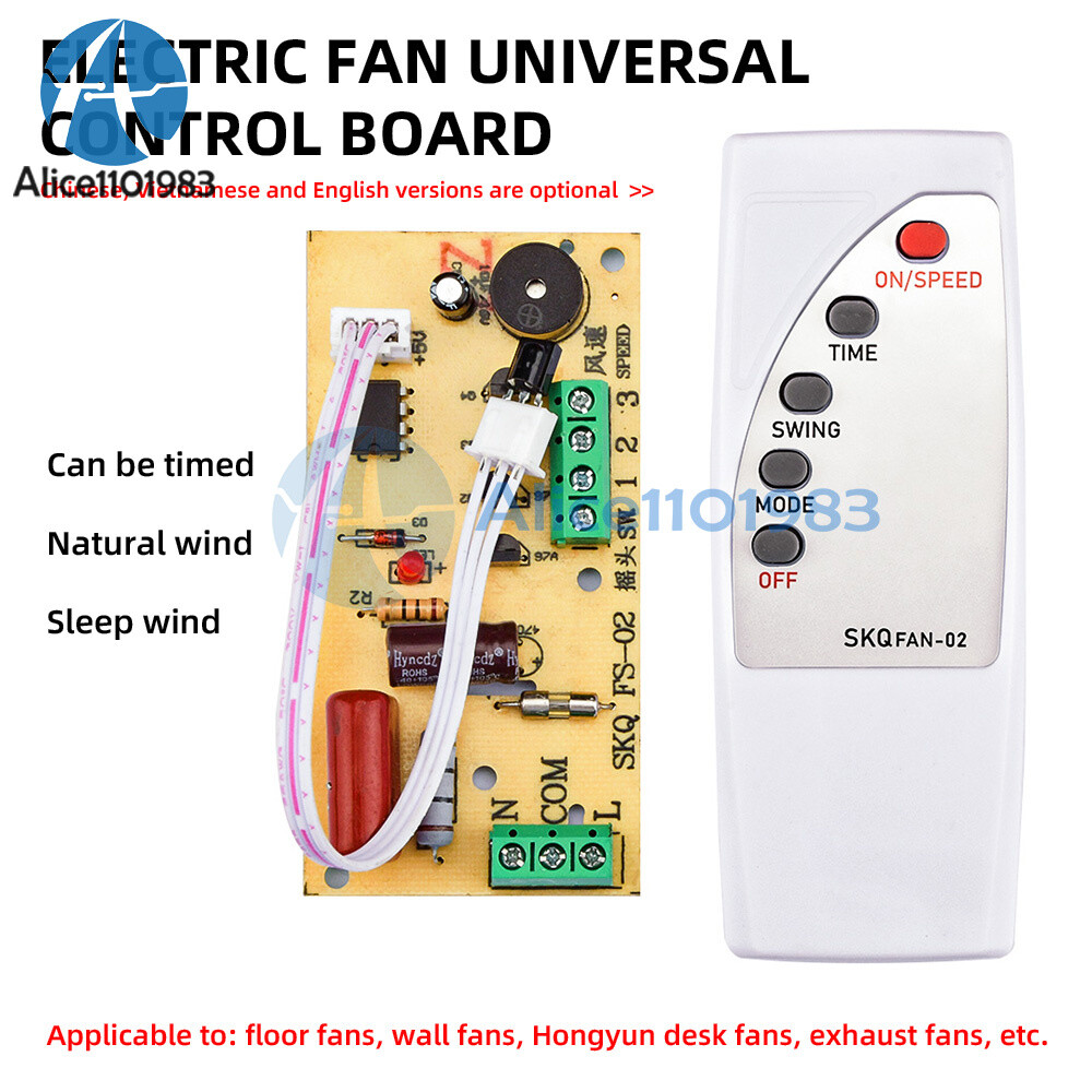 Universal Fan Modified IR Remote Control Circuit Board Controller Motherboard