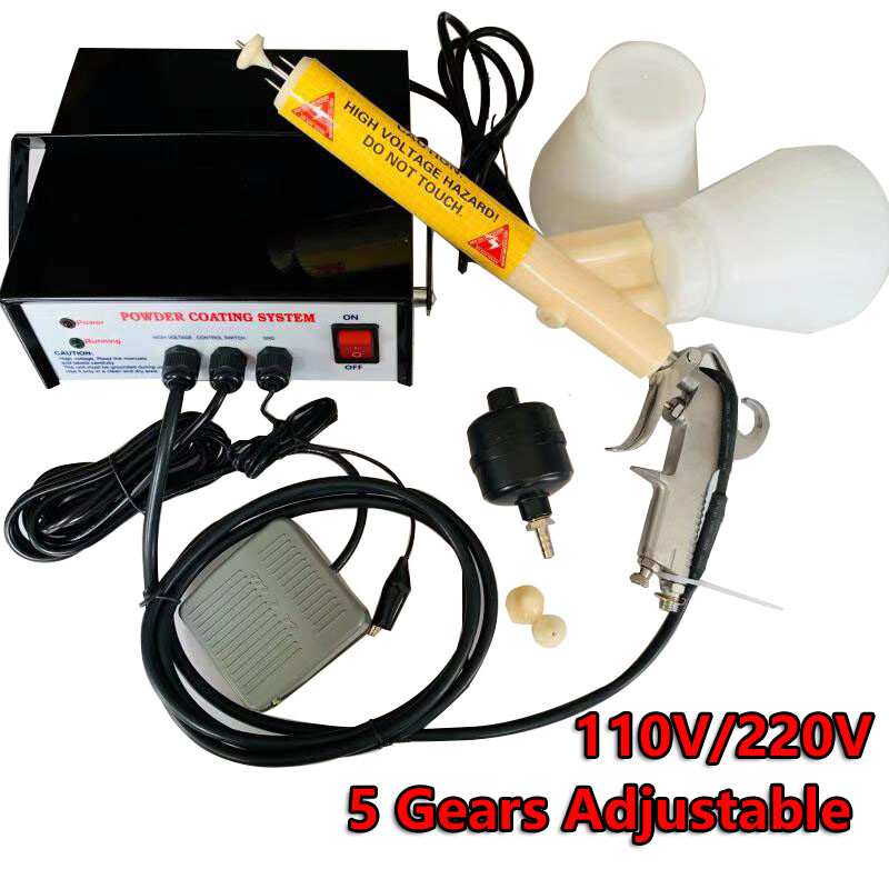 Electrostatic Powder Coating System Powder Coating Machine Spraying Gun 5 Gears