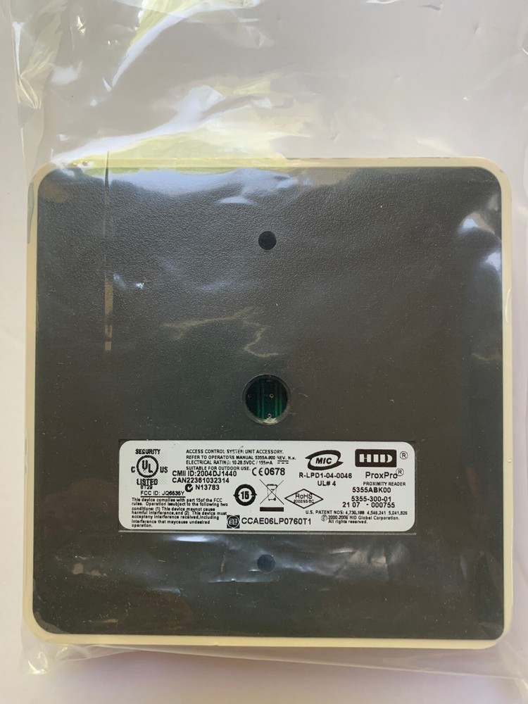 HID Proximity ProxPro 5355ABK00 Key Pad Keypad Access Control Card Reader-