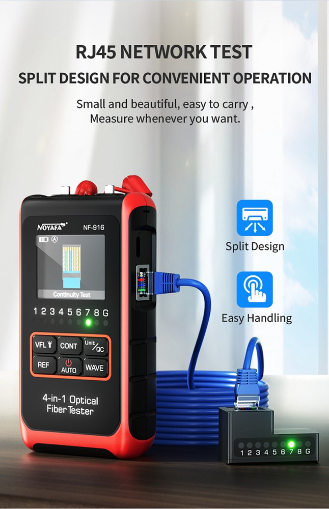 NOYAFA NF-916 Optical Meter VFL REF SC Visual Fault M7Z4