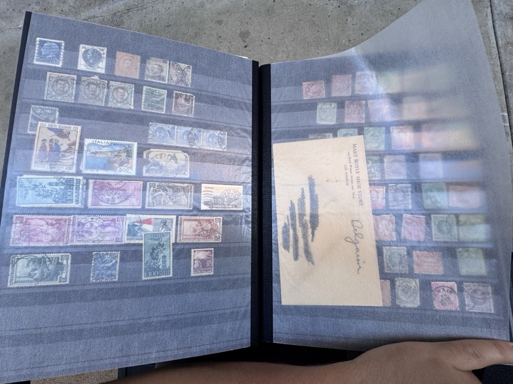 32 Page Great Condition Stockbook Glassine Interleaf Chock Full Of Stamps