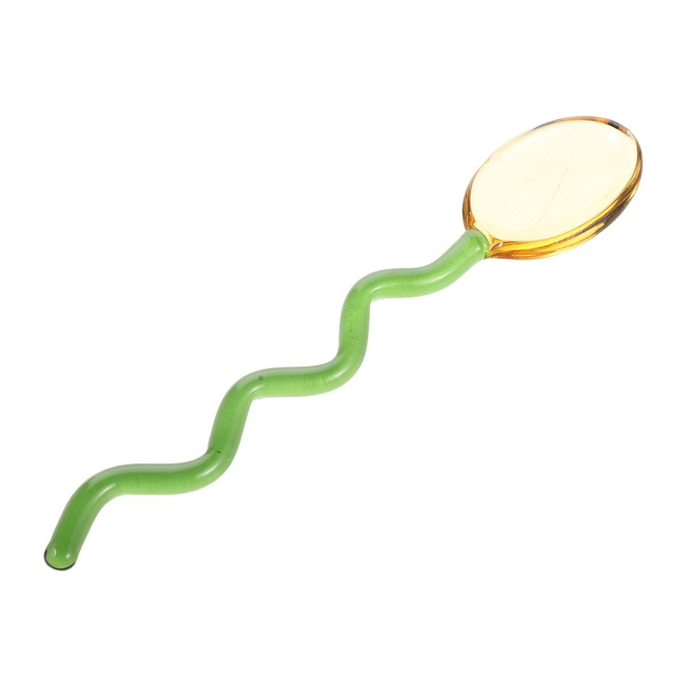 Glass Colored Spoon Tea Stirrer Creative Coffee Spoons Stirring Cute
