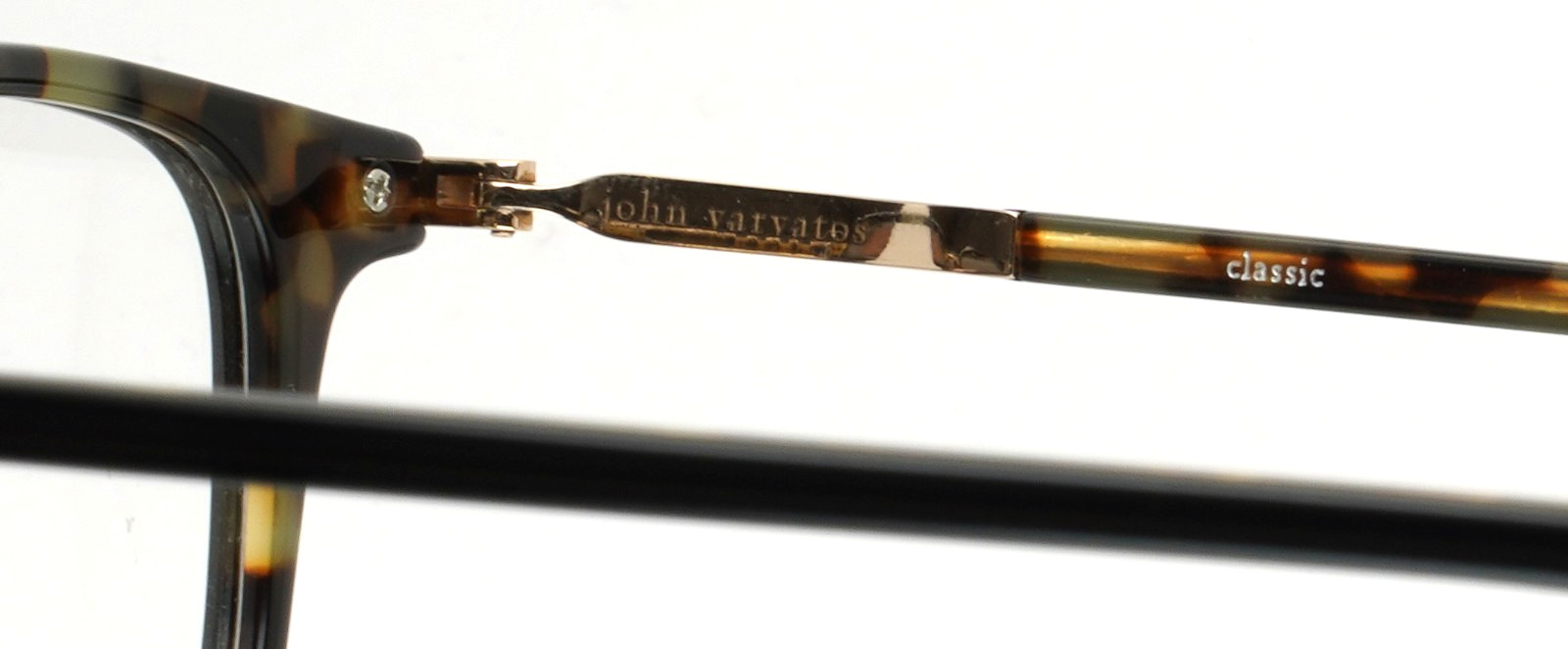 JOHN VARVATOS V405 Black Tortoise Mens Square Full Rim Eyeglasses 48-23-150