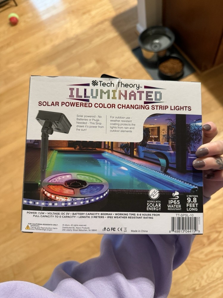 Solar powered Outdoor Strip Lights
