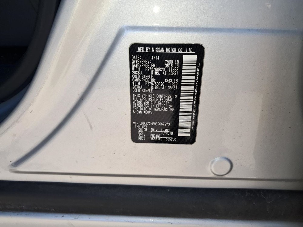 2014 INFINITI QX80 OEM Dash Screen Control - Used, Reprogramming Needed