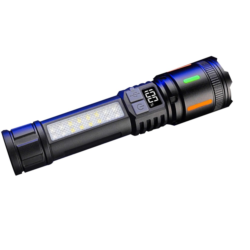 3000 Lumens LED Flashlight Rechargeable with 5 Modes Adjustable Head Portable