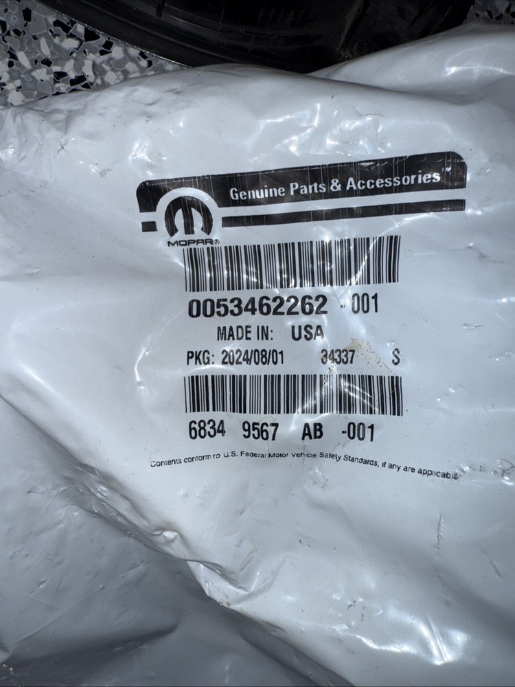 Genuine Mopar Front Fender Spat Left 68349567AB