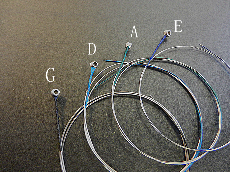 2  SETS (8 STRINGS) E. A. D. G. 1/4 SIZE VIOLIN STRINGS /NICE STEEL/US SELLER