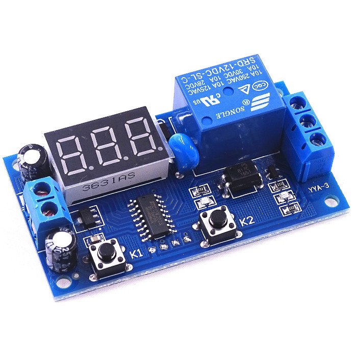 Time controlled switch infinite loop switch control timing relay module DC 12V