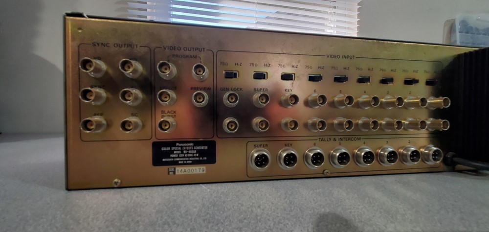 Panasonic Video Switcher & Effects Generator Model WJ-4600A