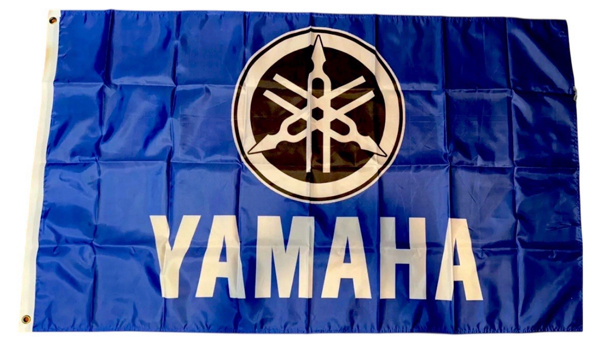 Yamaha Racing 3x5 ft Flag Logo Banner Motorcycle Bike Moto GP Garage Fan Gift