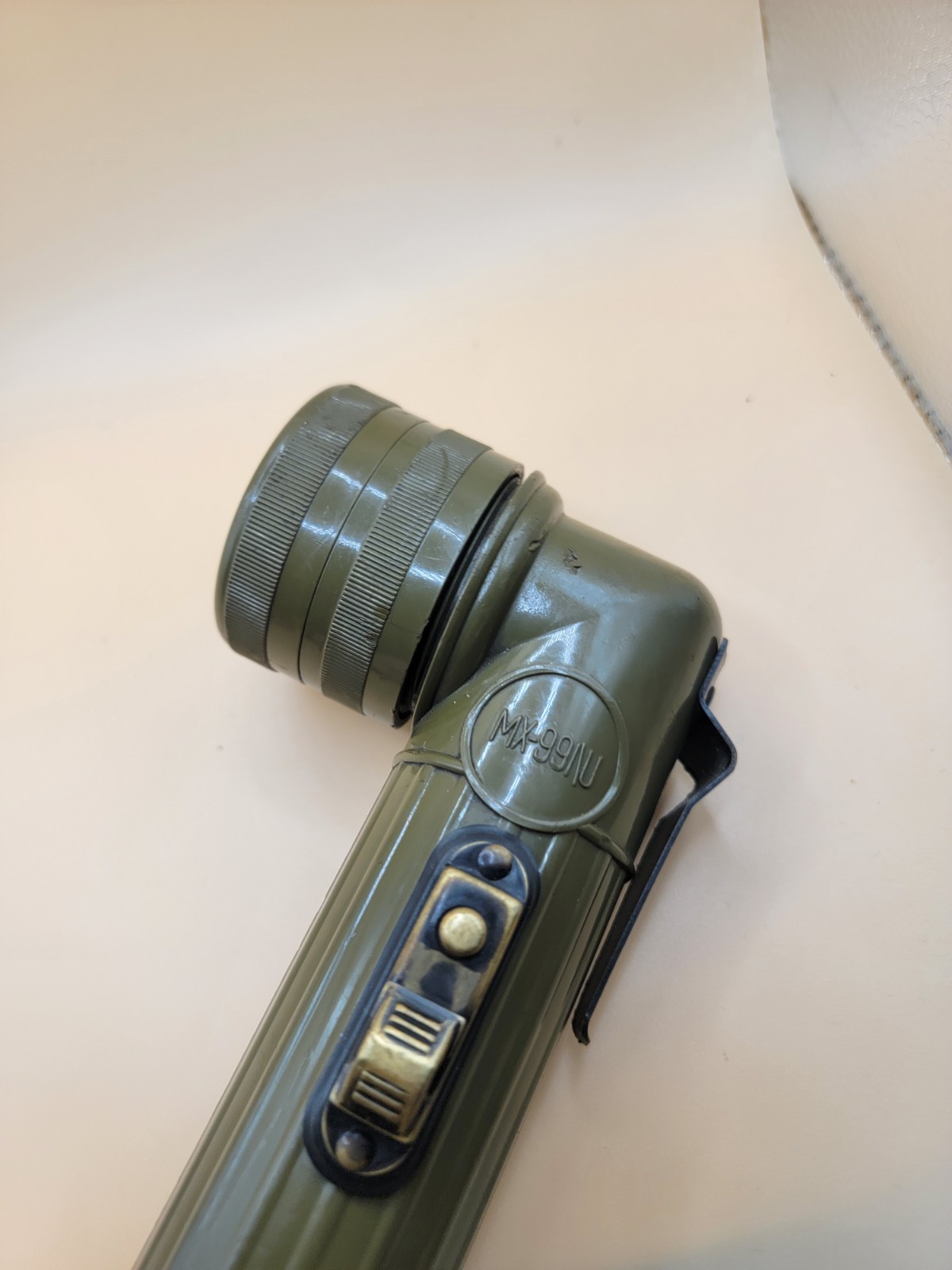 US Army USMC Military Fulton MX-991/U Right Angle Flashlight
