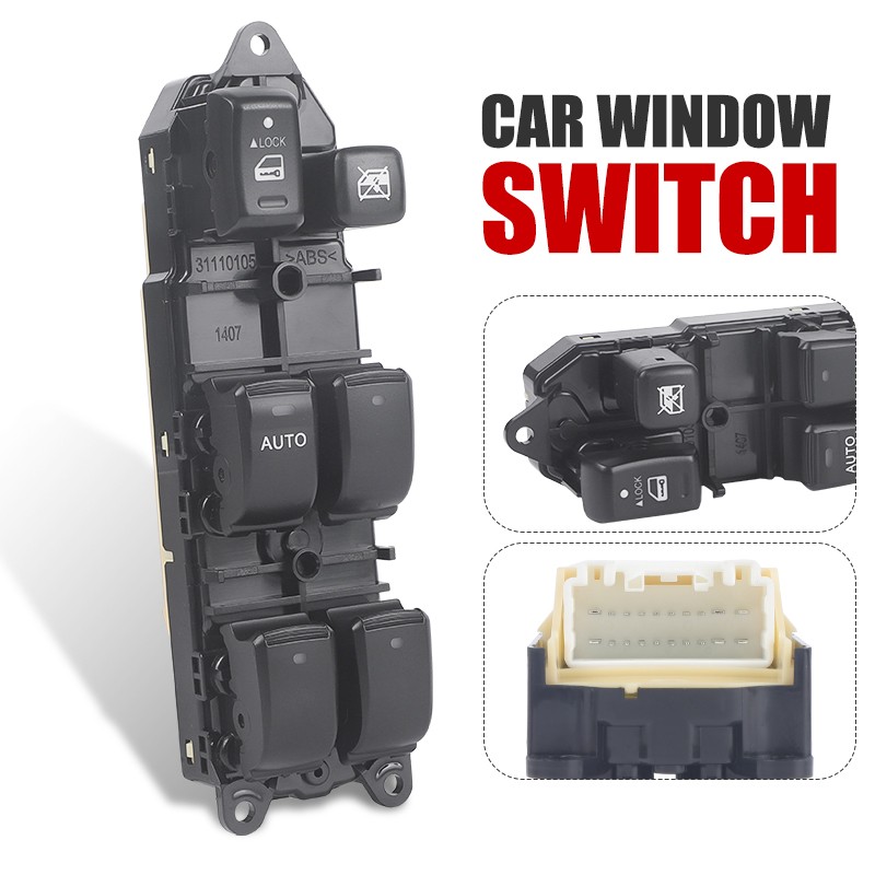 Left Driver Master Power Window Control Switch For Toyota Highlander 2001-2007