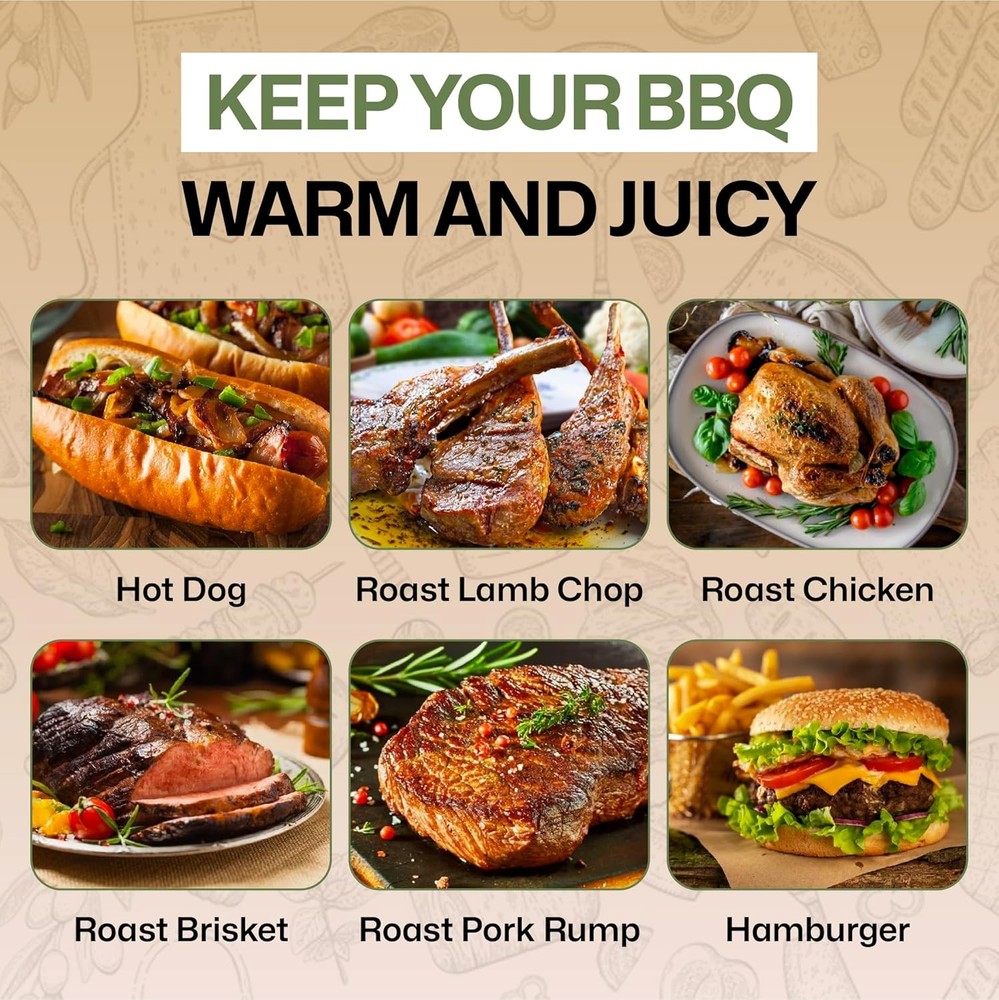 Large BBQ Blanket for Resting Meat (Brown)