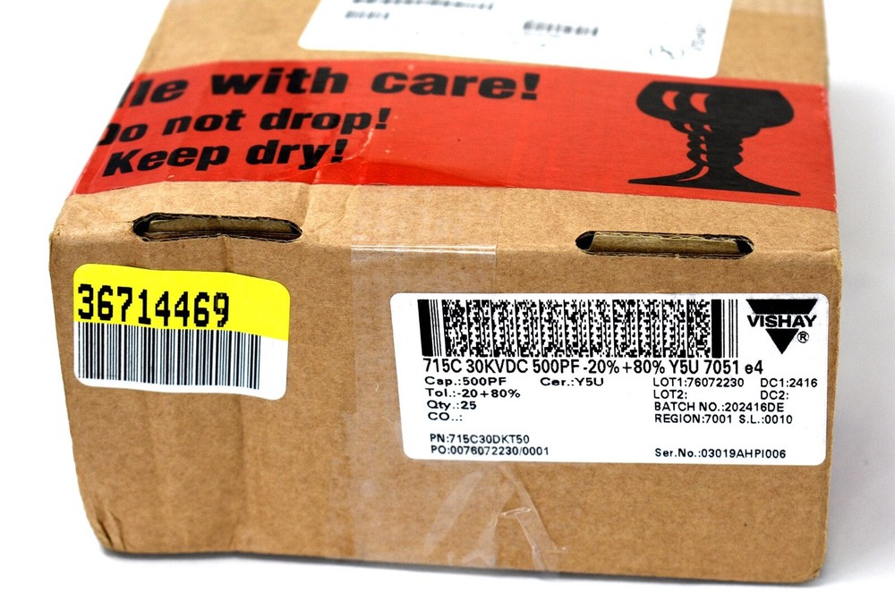 Vishay 715C30DKT50 Ceramic Disc Capacitor New