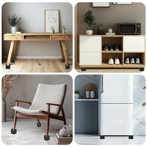 Heavy Duty Furniture Risers, Stackable Bed Risers, Adjustable Bed Raising