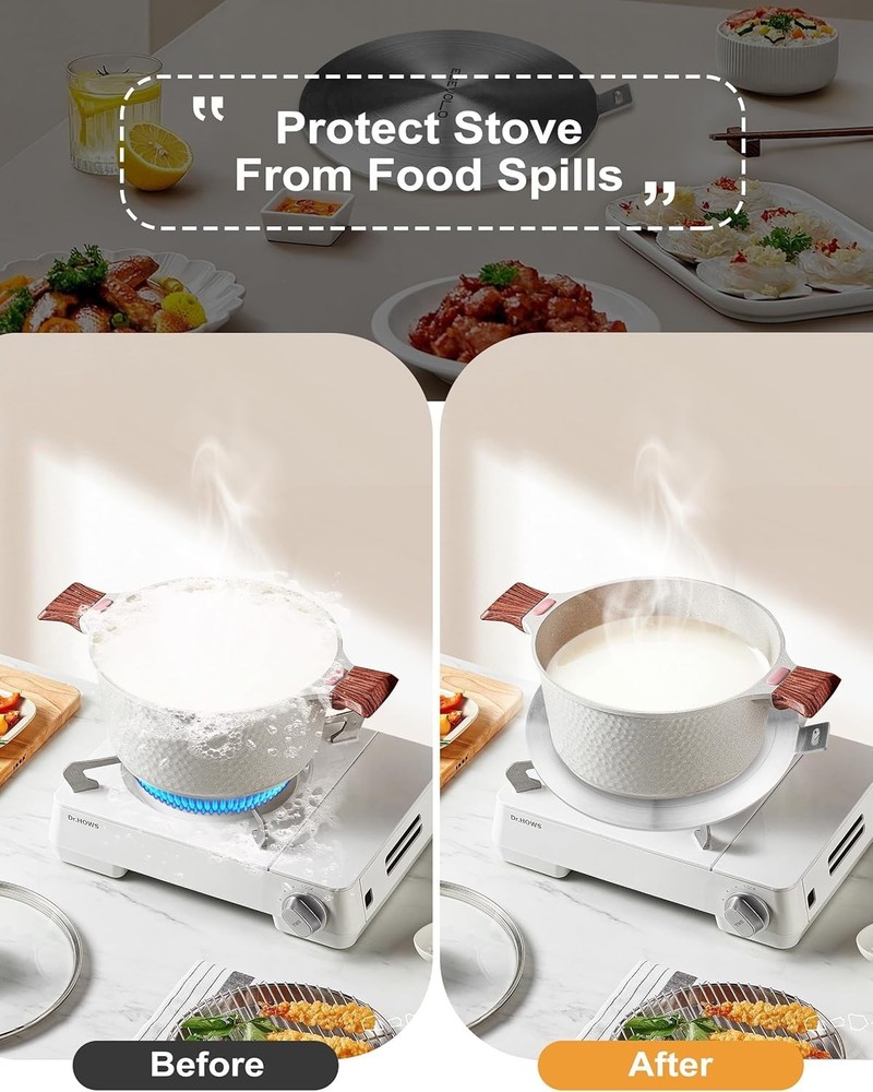 9.45 inch Heat Diffuser Stainless Steel Induction Diffuser Plate for Electric...