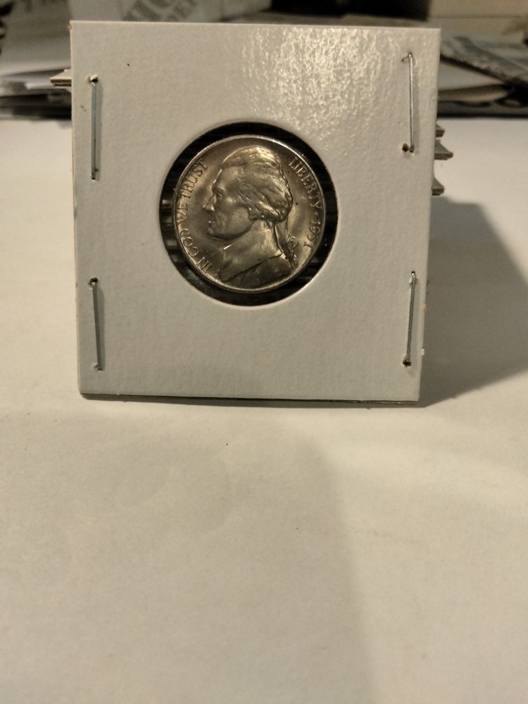 1951 S JEFFERSON NICKEL STRIKE THRU ERROR