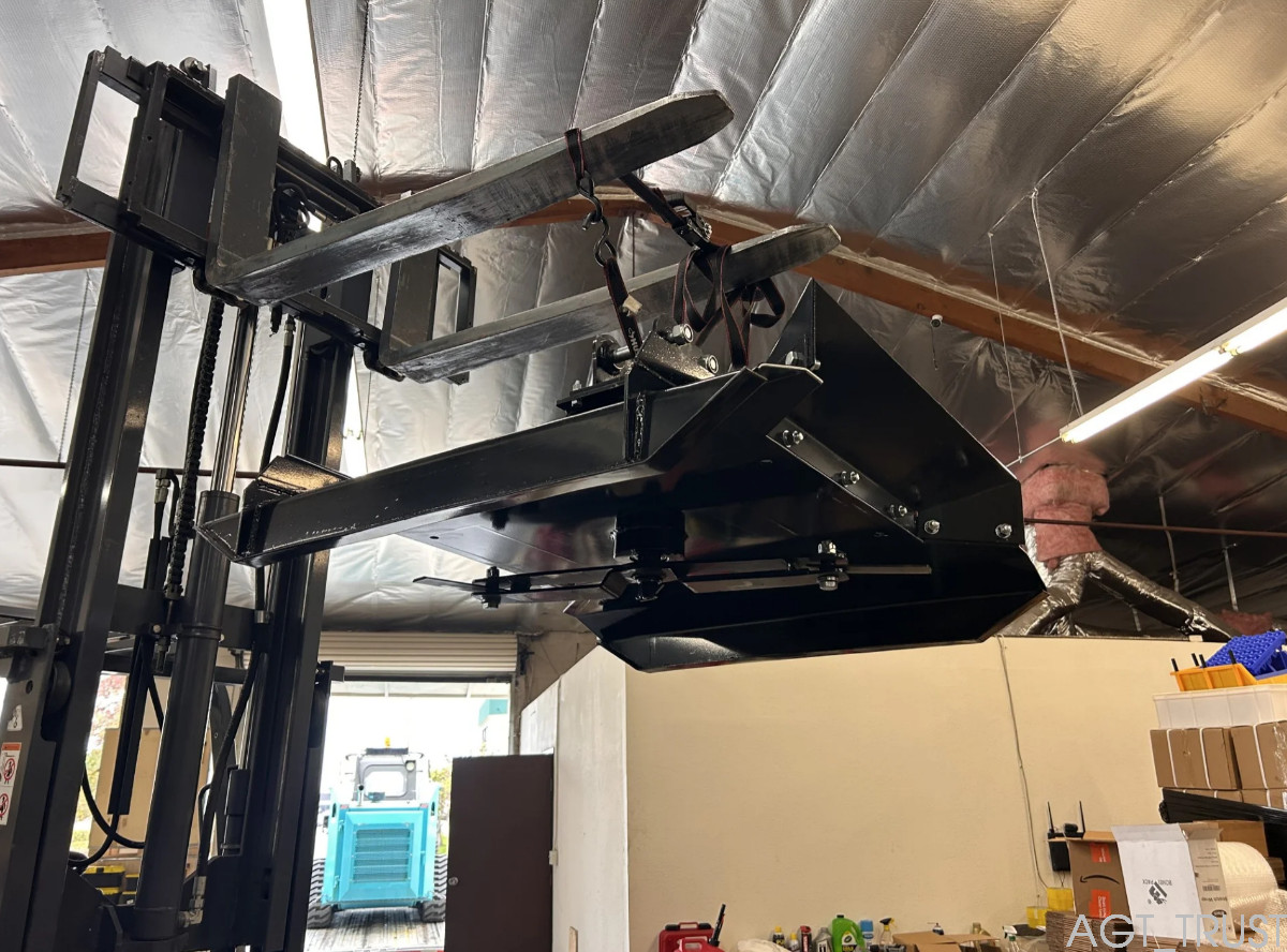 AGT 35in Black Brush Mower Mini Excavator Cutter Mower Attachment 110KG |12EX-RC