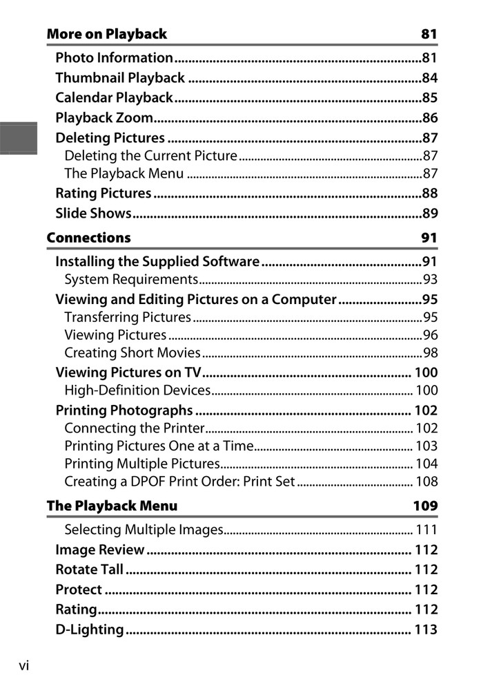 Nikon 1 V2 — Reference Manual User Guide — 235 Pages — Half Size 5.5x8.5