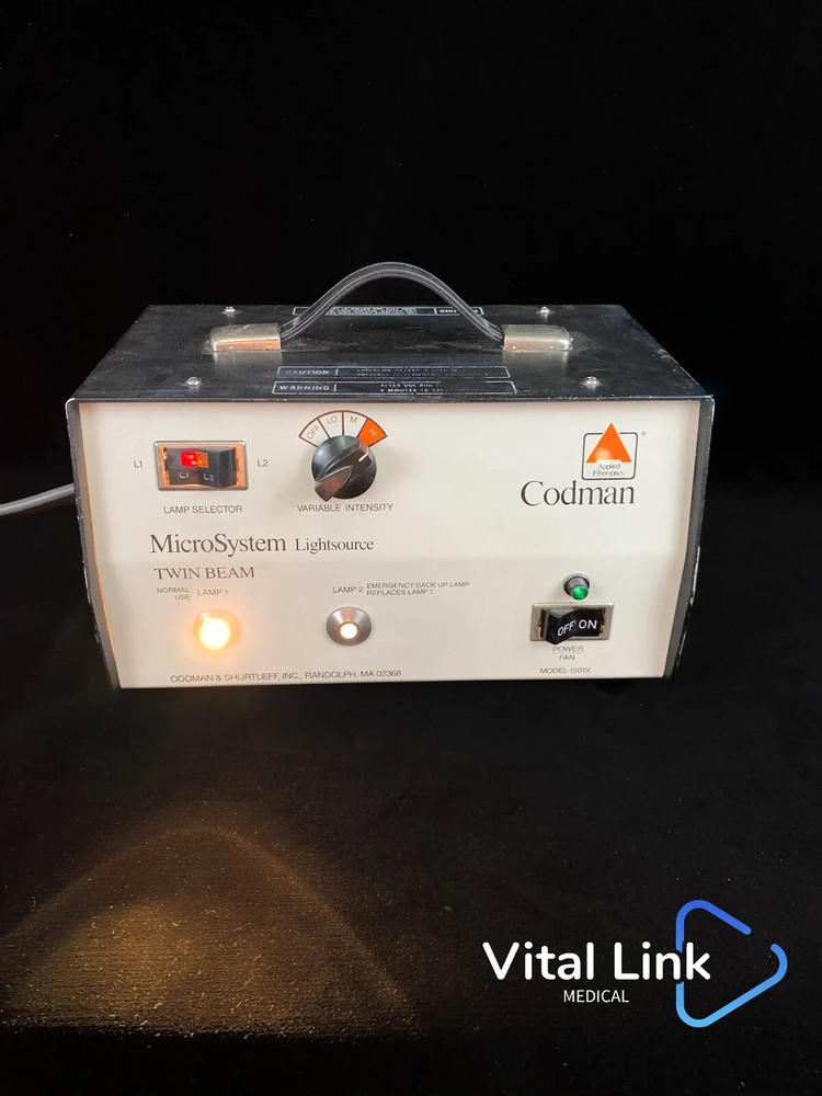 Codman MicroSystem Light Source Twin Beam Model 1501X 24-3054