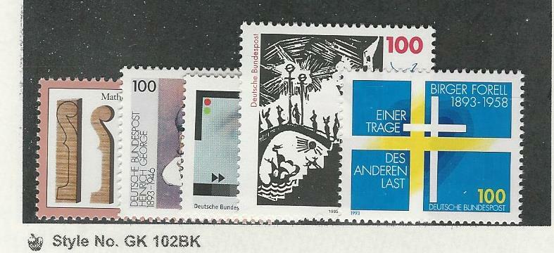 Germany, Postage Stamp, #1808-1812 Mint NH, 1993