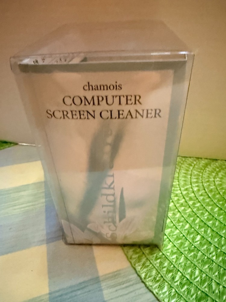 Vintage Chamois Computer Screen Cleaner Frog Green
