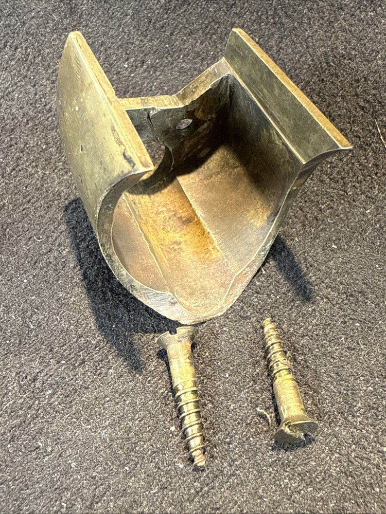 ForeEnd Cap Muzzleloader Ramrod Holder Brass With Screws. Pic For Dimensions