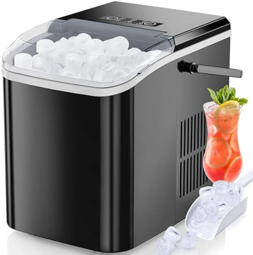 Portable Countertop Bullet Ice Maker Ice Machine with Ice Scoop
