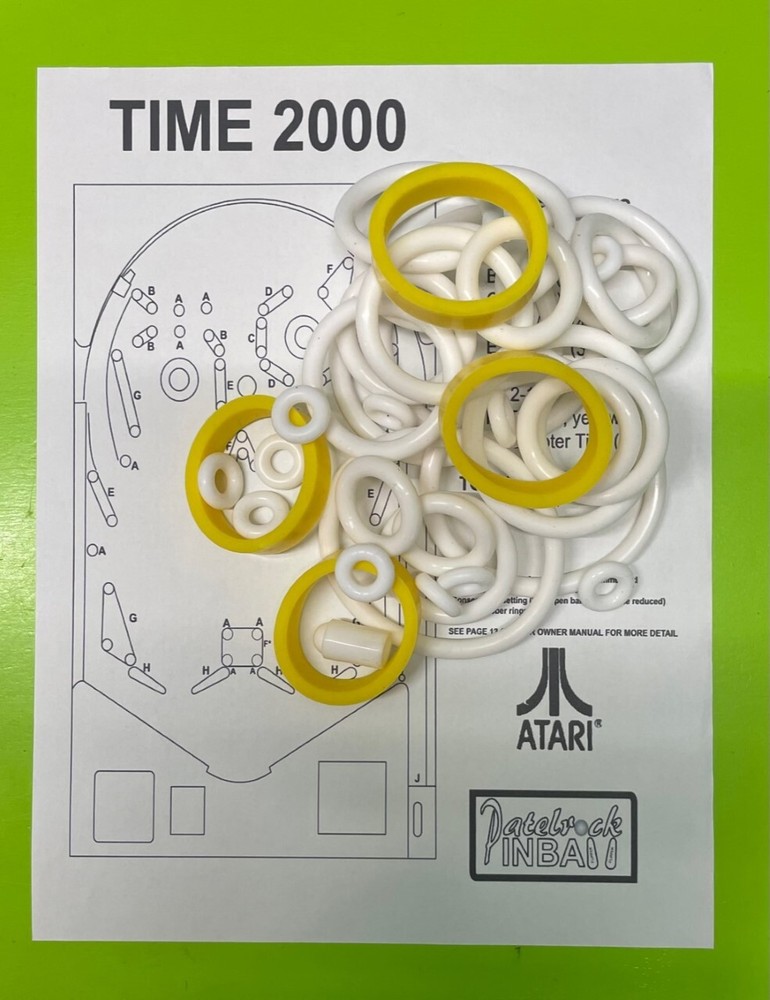 Atari Time 2000 pinball SILICONE / RUBBER ring kit