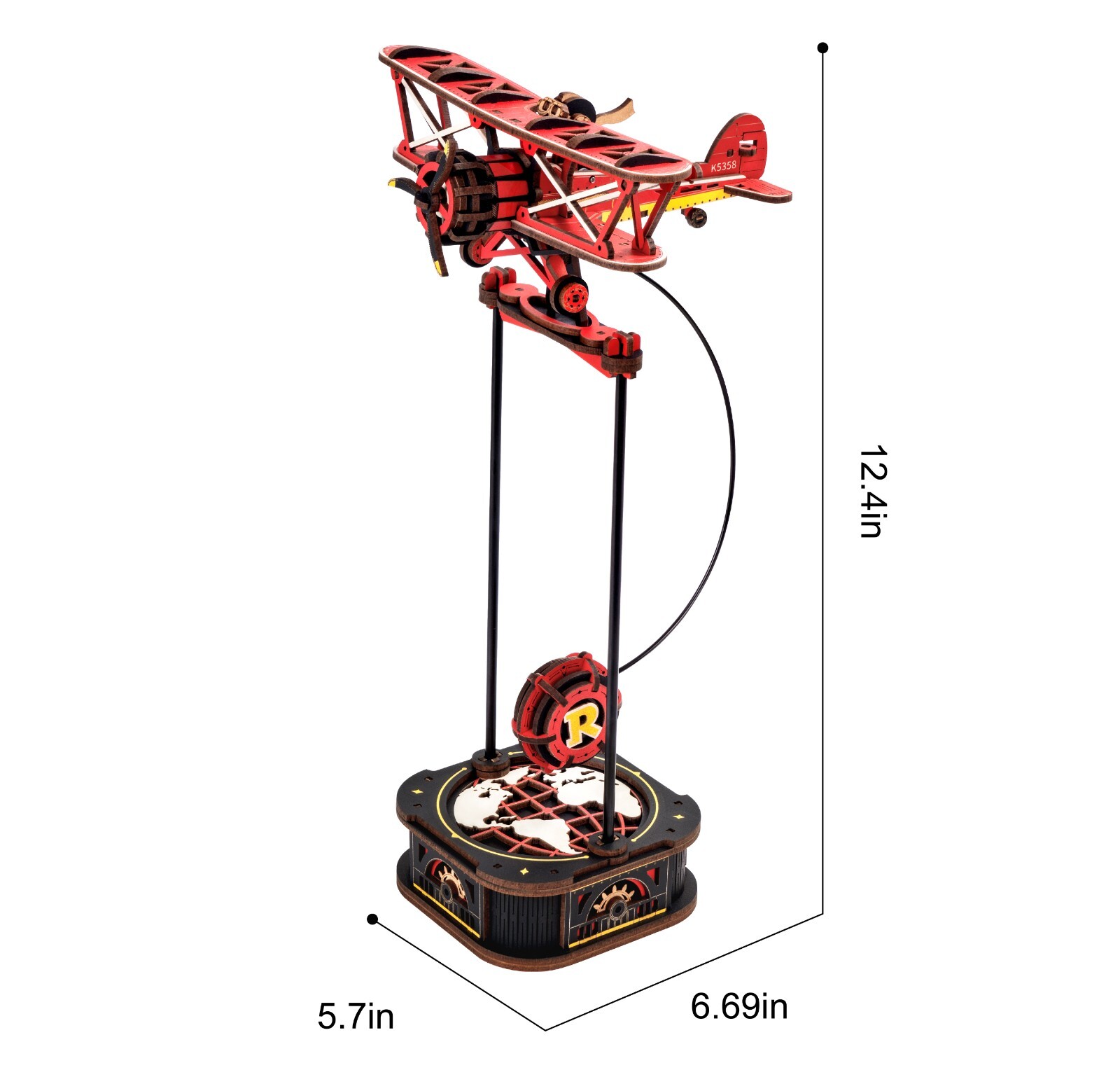 ROKR 6kits Sleigh Gravity Swing Series DIY Pendulum Toy 3D Puzzle Budding Toys