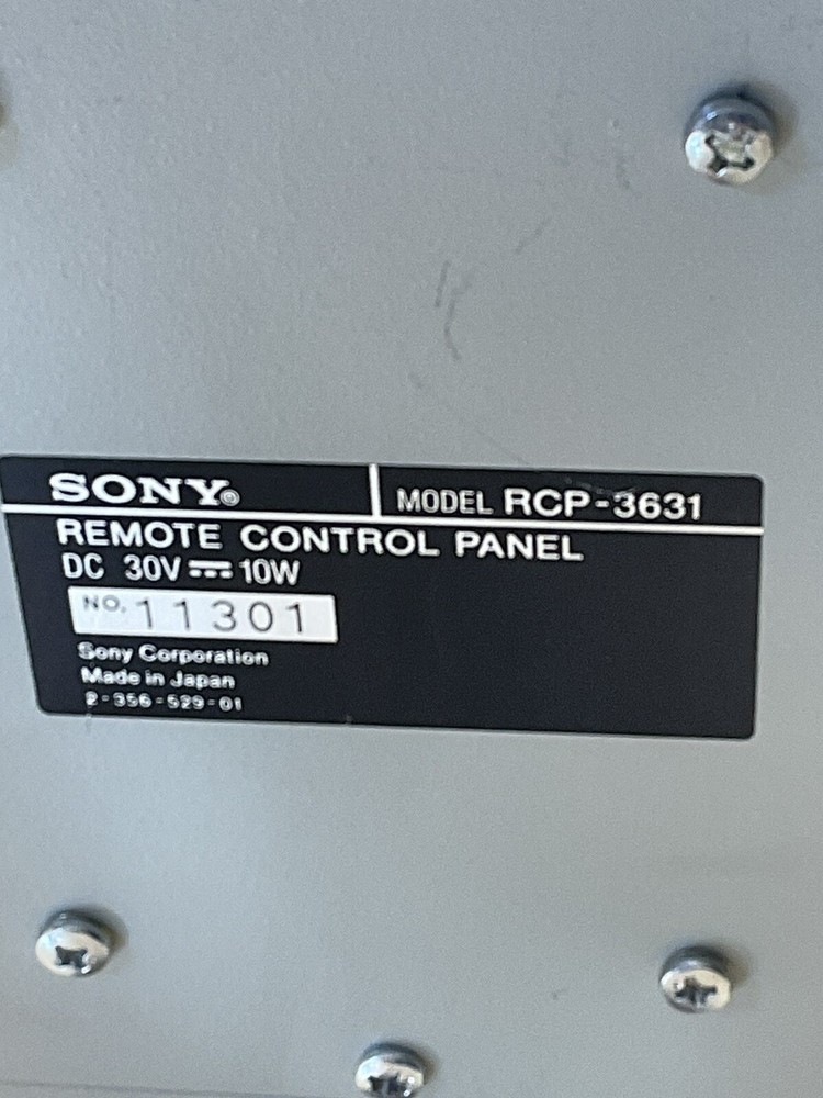 Sony RCP-3631 Remote Control Panel PREOWNED/FRA599