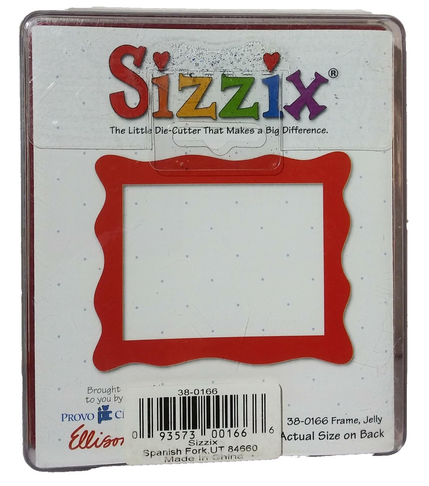 Sizzix 38-0166 Jelly Frame Rectangle Big Red Die EUC