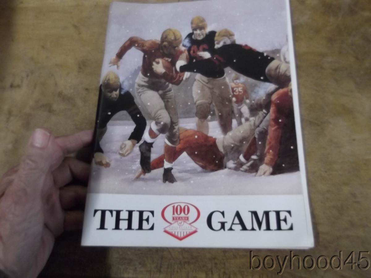 The 100 YEARS GAME PROGRAM--MIAMI OF OHIO VS. CINCINNATI--1988