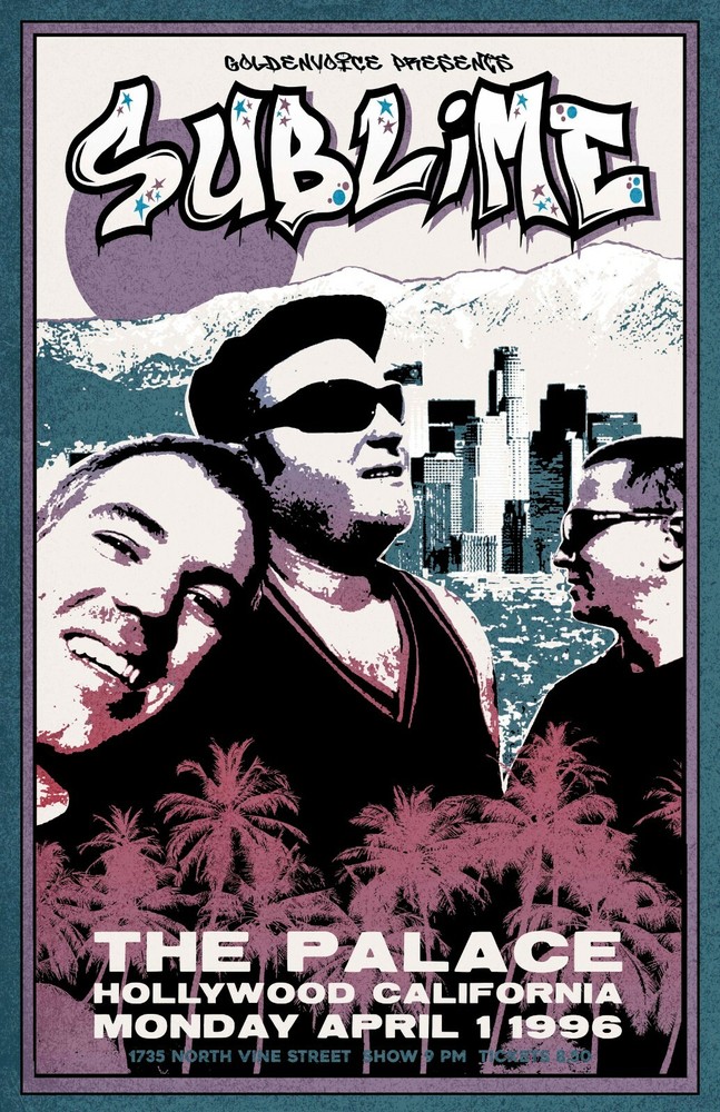 Sublime 1996 Tour Poster
