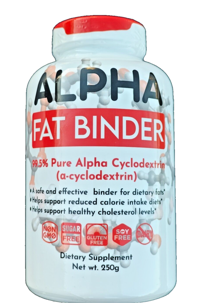 Pure α-Cyclodextrin: Alpha Fat Binding Complex. Weight Mngmt 250g.. 60 days!