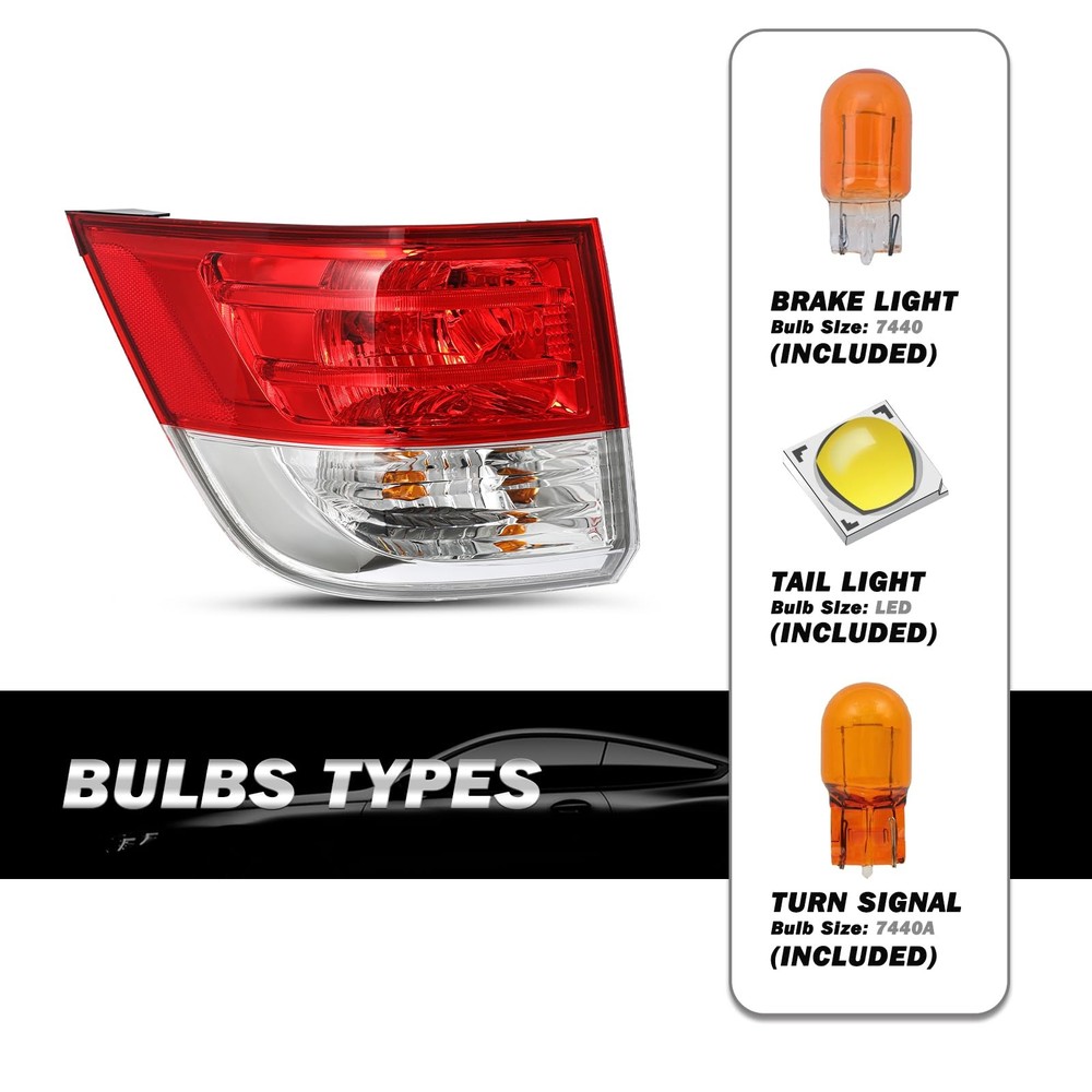 Tail Light Assembly for 2014-2017 Odyssey LED Left Driver Side Bulb Included