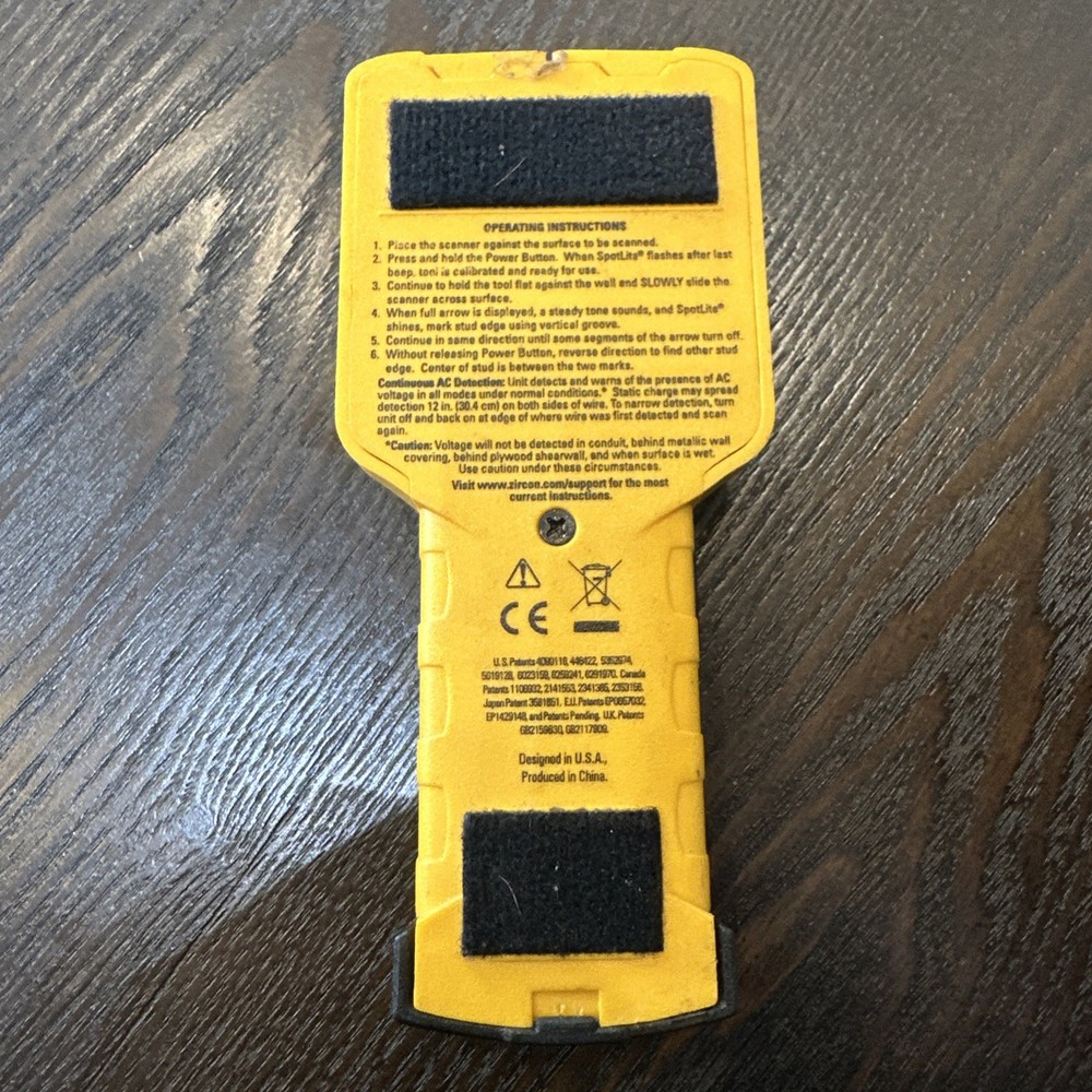 Zircon StudSensor PRO LCD Wall Stud Finder Wood Metal Wire Warning