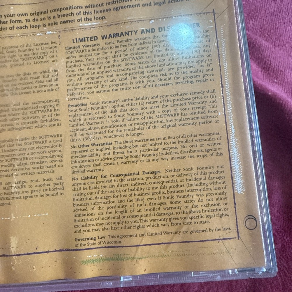 Sonic Foundry On The Jazz Tip Loops For Acid Sample/Sound Library/Sampling CD