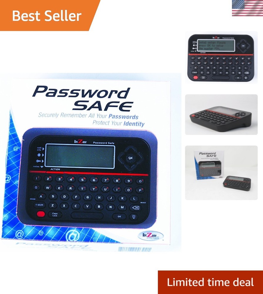 User-Friendly Touchscreen Password Safe - 400 Password Capacity, Includes Keypad