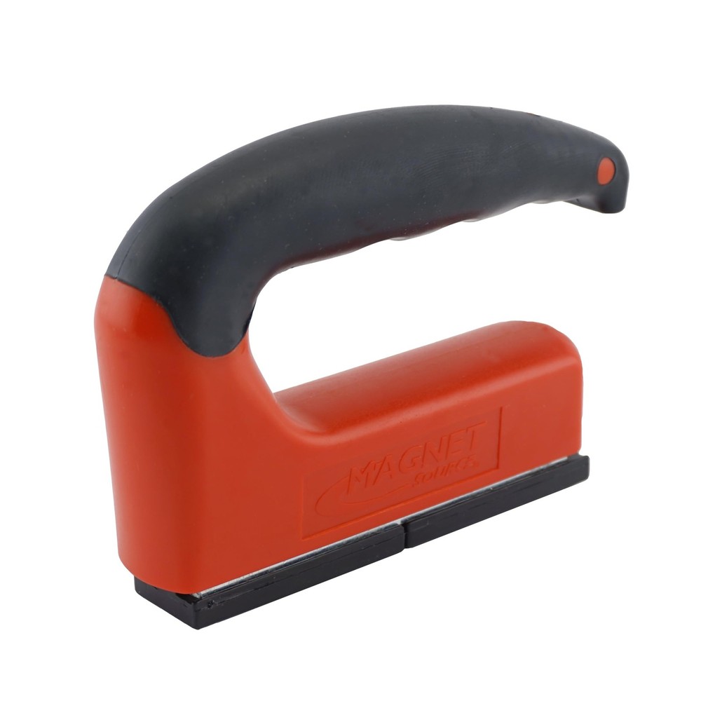Master Magnetics Strong Magnet with Ergonomic Handle - 100 lb Pull Force, Red...