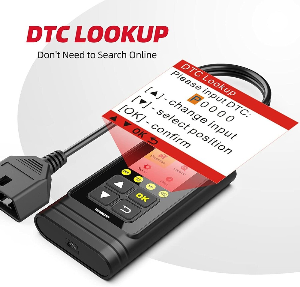 2024 ThinkOBD 100 OBD2 Scanner Car Engine Fault Code Reader Diagnostic Scan Tool