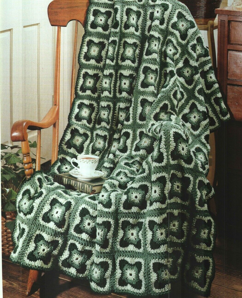 EMERALD ISLE AFGHAN HOME DECOR CROCHET PATTERN INSTRUCTIONS