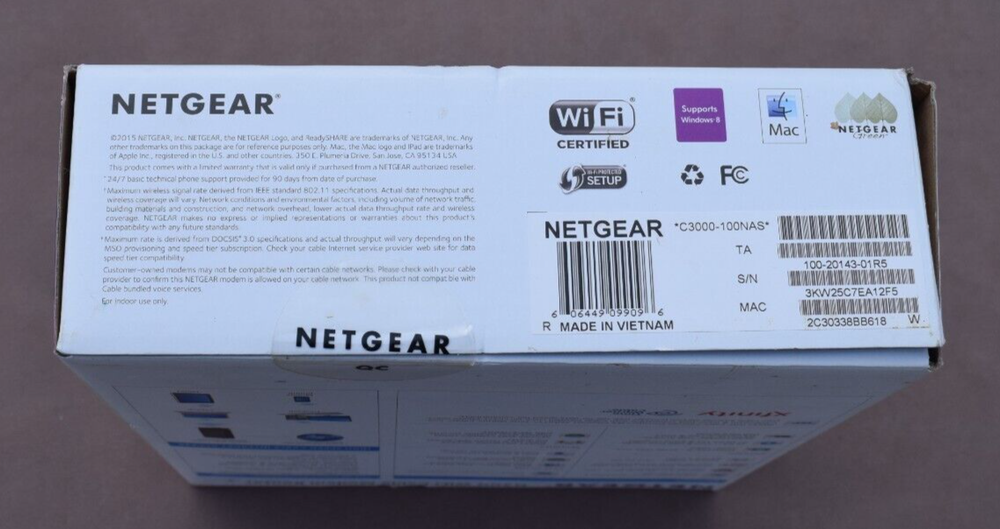 Netgear N300 WiFi Modem Router Xfinity Time Warner Cable