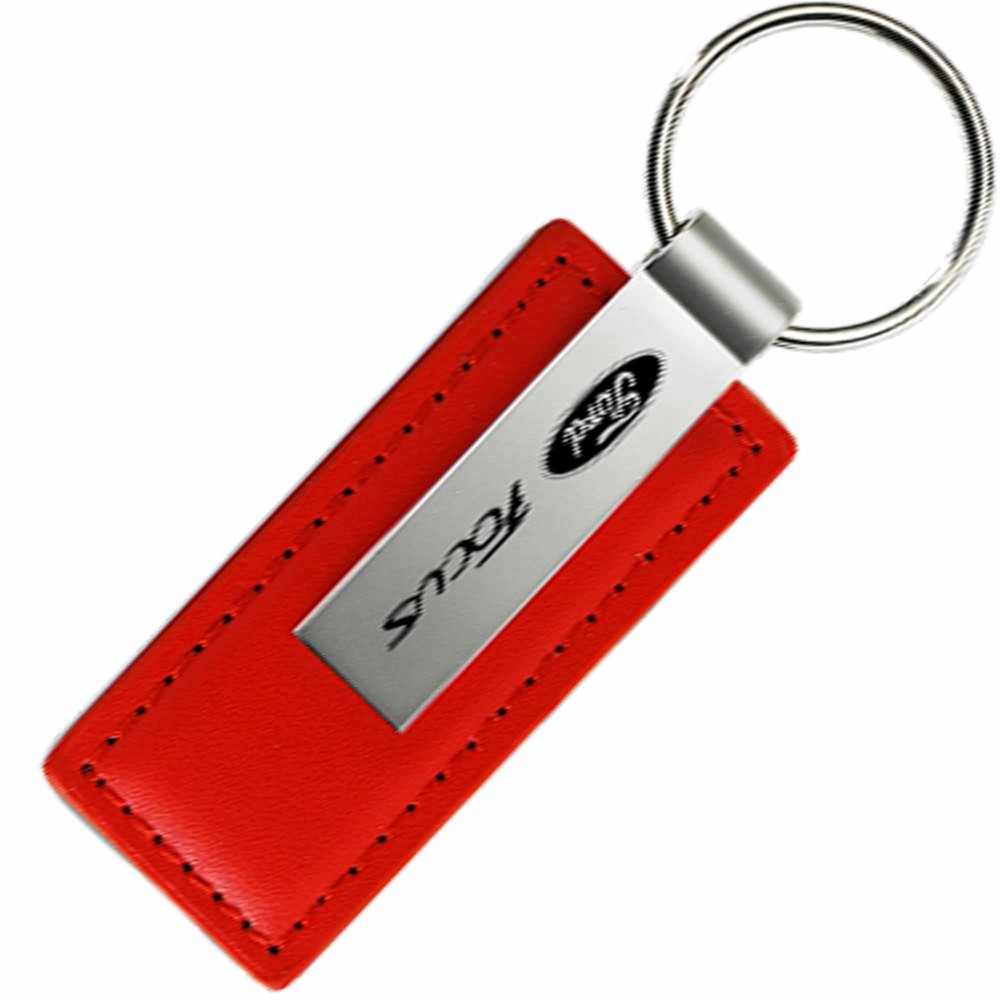 Ford Focus Leather Keychain (Red)